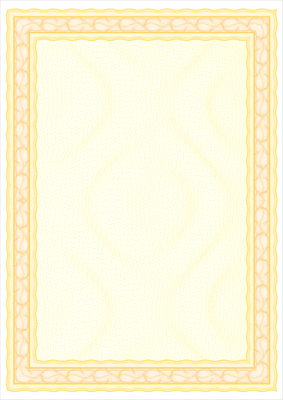 PCD 1010 certificaatpapier geel