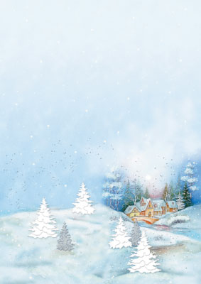 decadry a4 kerstpapier sneeuwval dpl1990