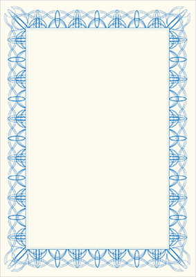 decadry certificaat papier a4 blauw reflex scc7066